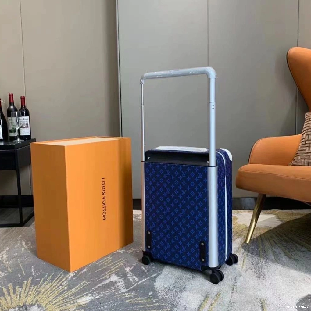 55 CUSTOM 37L HORIZON SUITCASE BLUE MONOGRAM 0823